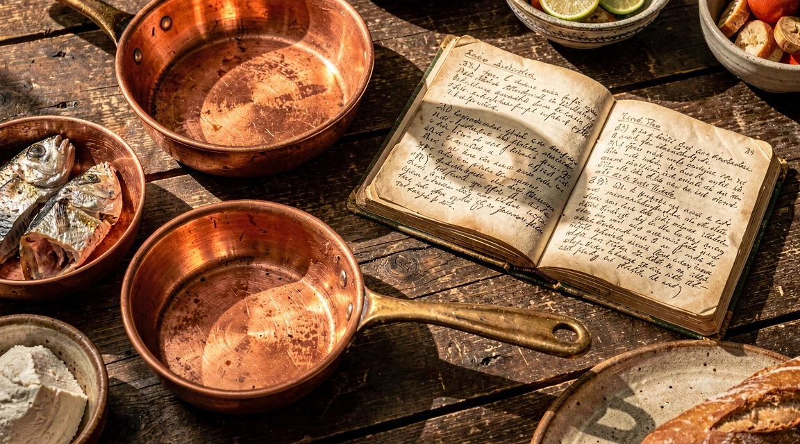 Γαστρονομικές σημειώσεις και χάλκινα σκεύη